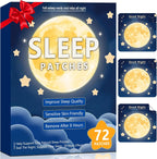 72 Sleep Patches for Adults Extra Strength, All-Natural Deep Sleep Support with Valerian, Melatonin & Magnesium, Gentle Night Comfort Sleeping Patches for Women & Men, Wake Up Refreshed
