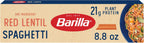 Barilla Red Lentil Spaghetti Pasta, 8.8 oz - Vegan, Gluten Free, Non GMO & Kosher - Made with Plant Based Protein