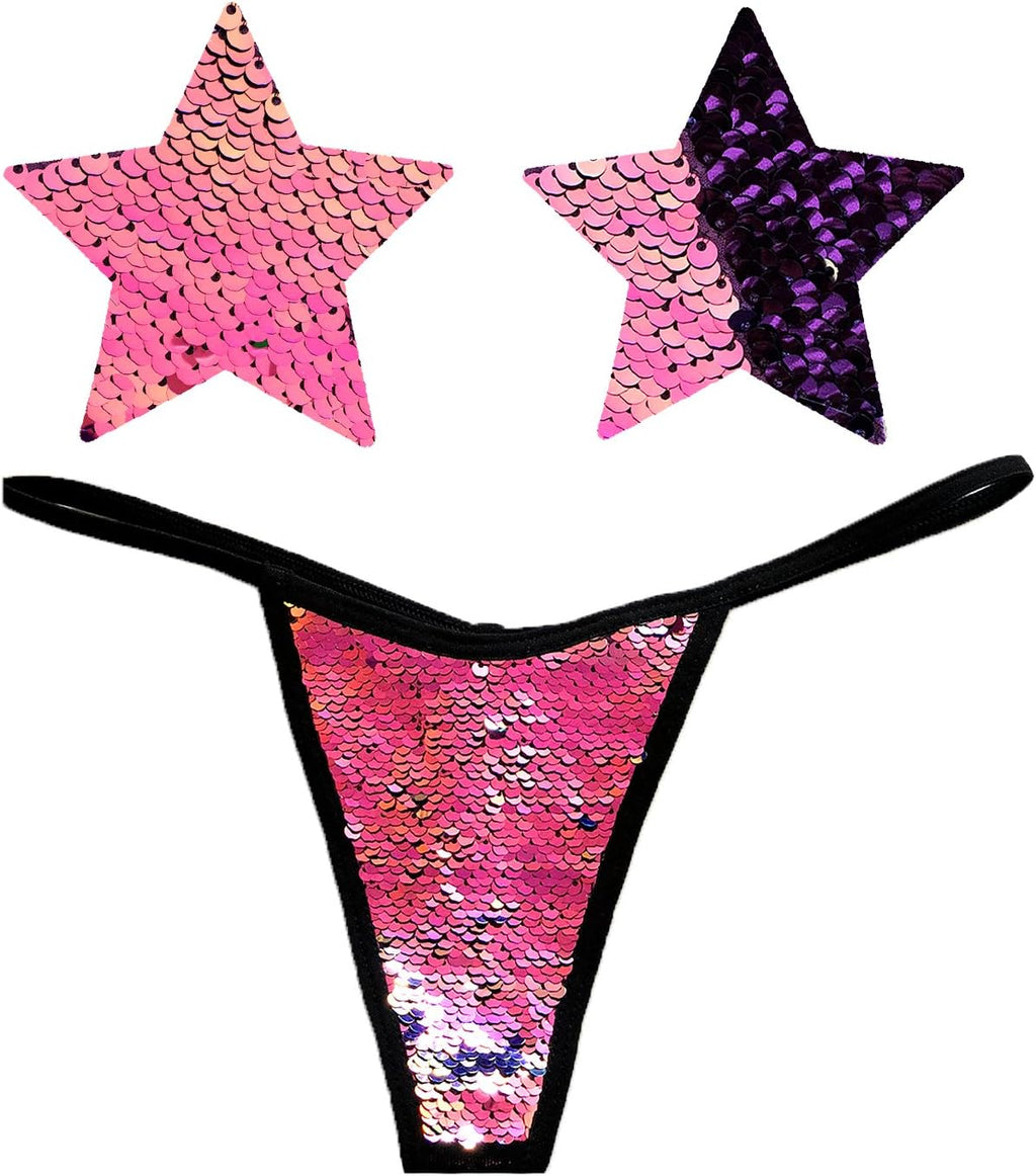 Neva Nude Naughty Knix G String with Matching Nipztix Pasties