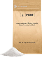 Pure Original Ingredients Ammonium Bicarbonate (2lb) Baker's Ammonia, Traditional Leavening Agent, Food Grade