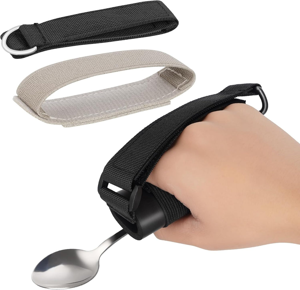 3 Pack Universal Cuff, Universal Hand Strap for Holding Utensils, Eating Assistance Cuff for Weak Grip & Limited Mobility (3 Different Designs to Suit Various preferences)
