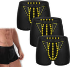 Prostate Magnetic Therapy Boxer Briefs, Tourmaline Prostate Therapy Magnetic Boxer Briefs for Men (Black-3PCS,2XL)