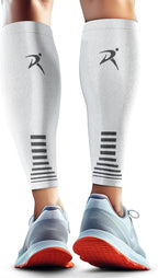 Rymora Calf Compression Sleeves Men Women - Leg Compression Sleeve Footless Socks - Shin Splint Relief Fitness Running