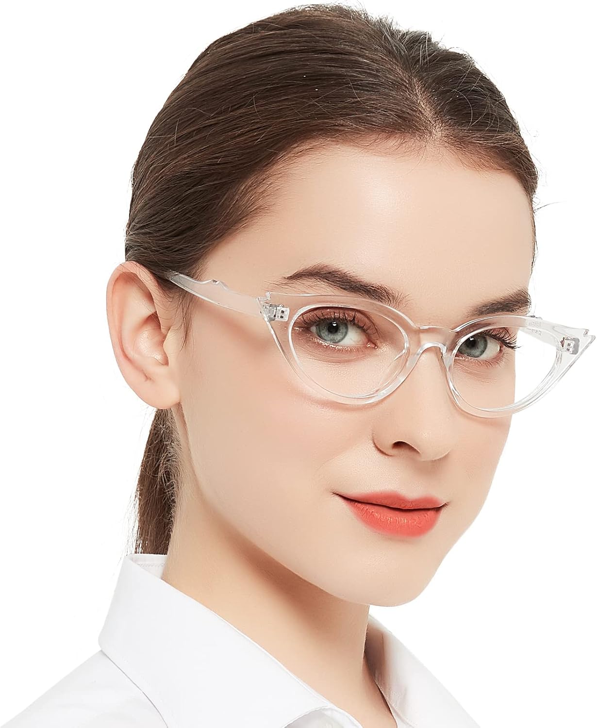 OCCI CHIARI Cat Eye Reading Glasses for Women Cateye Stylish Readers Glasses 100 125 150 175 200 225 250 275 300 350