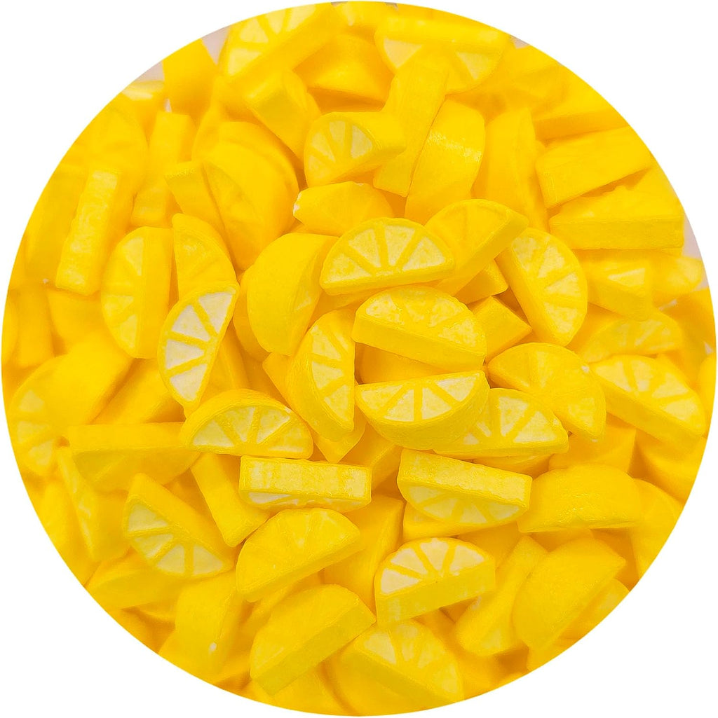 NCS Lemon Wedge Shaped Edible Sprinkles – Yellow Cupcake, Cake & Cookie Decorations, 7 oz