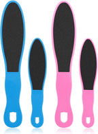 WLLHYF 4 Pieces Double Sided Pedicure Foot File Foot Scraper, Exfoliator Remover Dead Skin Hard Skin Calluses Foot Scrubber Reusable Foot Care Pedicure Tool for Wet and Dry Cracked Feet 2 Sizes