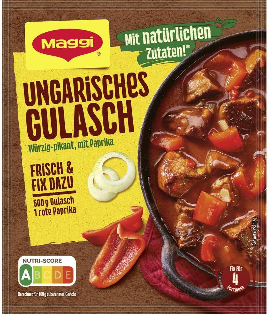 MAGGI fix & fresh hungarian stew (Ungarisches Gulasch) (Pack of 4) by Maggi