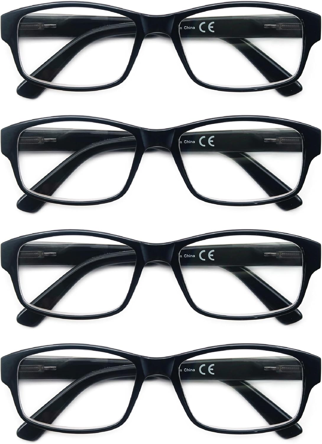 HEEYYOK 1.75 Reading Glasses Men Large Readers For Men Wide Black XXL Reader Oversized Frame Cheaters Reading Glasses For Mens Comfort Spring Hinge