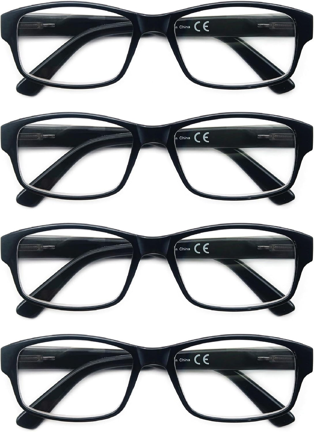 HEEYYOK 1.5 Reading Glasses Men Large Readers For Men Wide Black XXL Reader Oversized Frame Cheaters Reading Glasses For Mens Comfort Spring Hinge