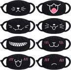 Cute Cat Face Mask, Kawaii Cotton Mouth Masks Reusable Washable Face Mask Anti-Dust Anime Masks for Women Men