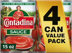 Contadina Canned Tomato Sauce, 15 oz (Pack of 4 Cans)