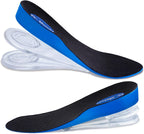 Dr. Shoesert 3-Layer Adjustable Height Increase Insoles, 3/4 Length Shock Absorption Cushion Heel Lift Inserts