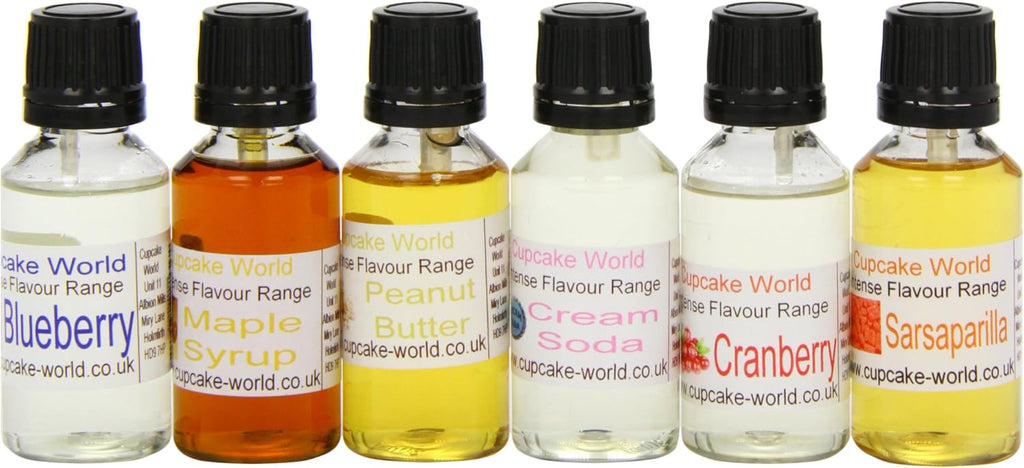 Cupcake World Intense Food Flavourings American Dream Pack 28.5 ml (Pack of 1, Total 6 Flavours)