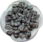 Erliway 100g Natural Flame Yooperlite Stone Crystal Chips, 7-9mm Tumbled Chips Crushed Crystal Stone, Polished Crystal Chip for Fish Tank, Healing Tumbled Chip for Reiki Jewelry Making Home Décor