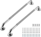 Grab Bars for Shower, 2 Pack 24-Inch Anti Slip Shower Handles for Elderly, Safety Shower Grab Bar, Stainless Steel Handicap Grab Bars for Bathroom (Polished Nickel 1" Diameter)