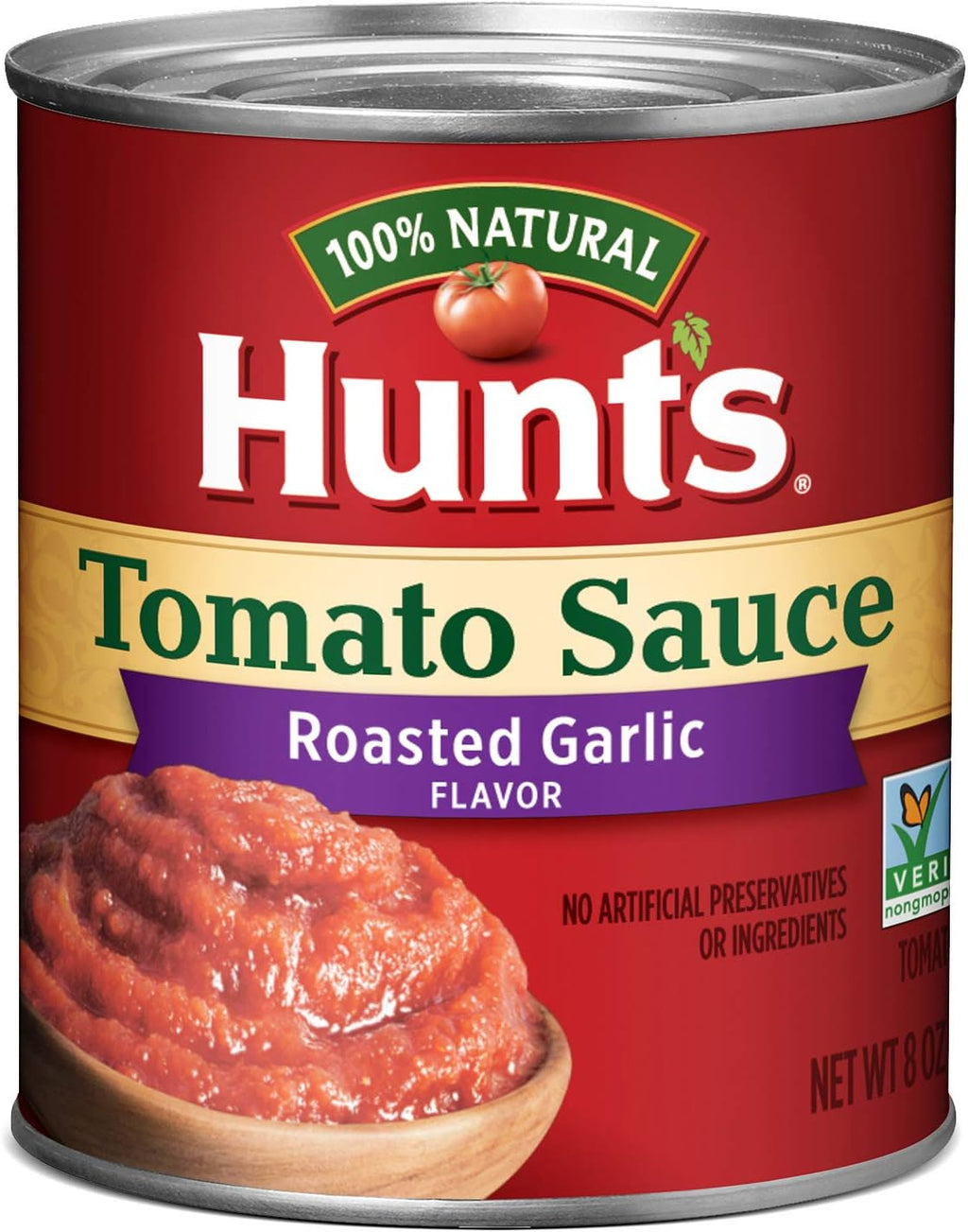 Hunt’s Tomato Sauce with Roasted Garlic, Perfect for Chili & Soups, 8 oz. Can (Pack of 6)