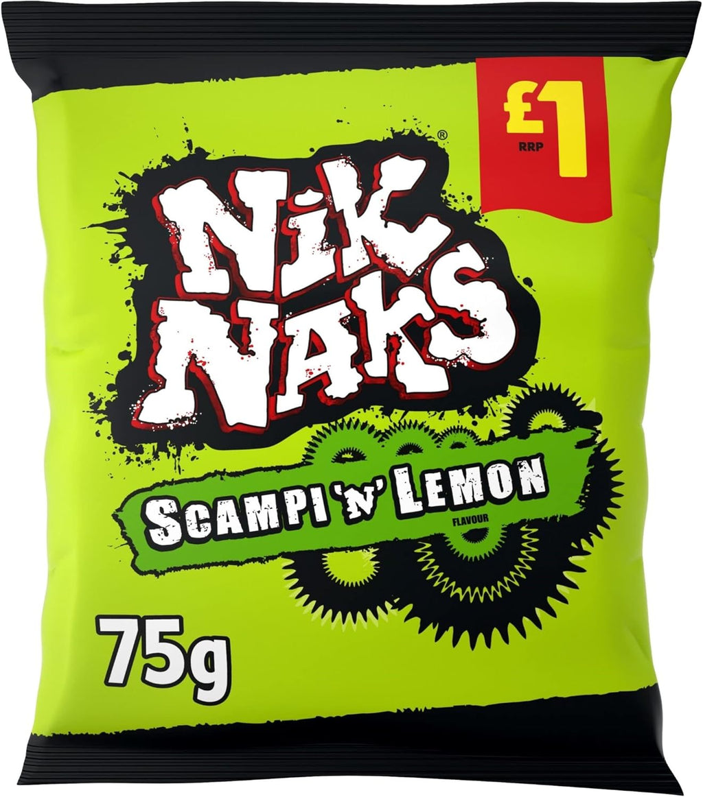 Nik Naks Scampi 'n Lemon 20x75g £1 pmp
