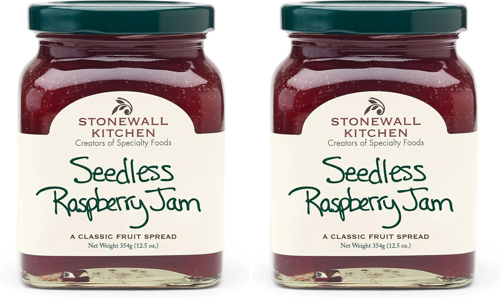 Stonewall Kitchen Seedless Raspberry Jam, 12.5 Ounces (Pack of 2)