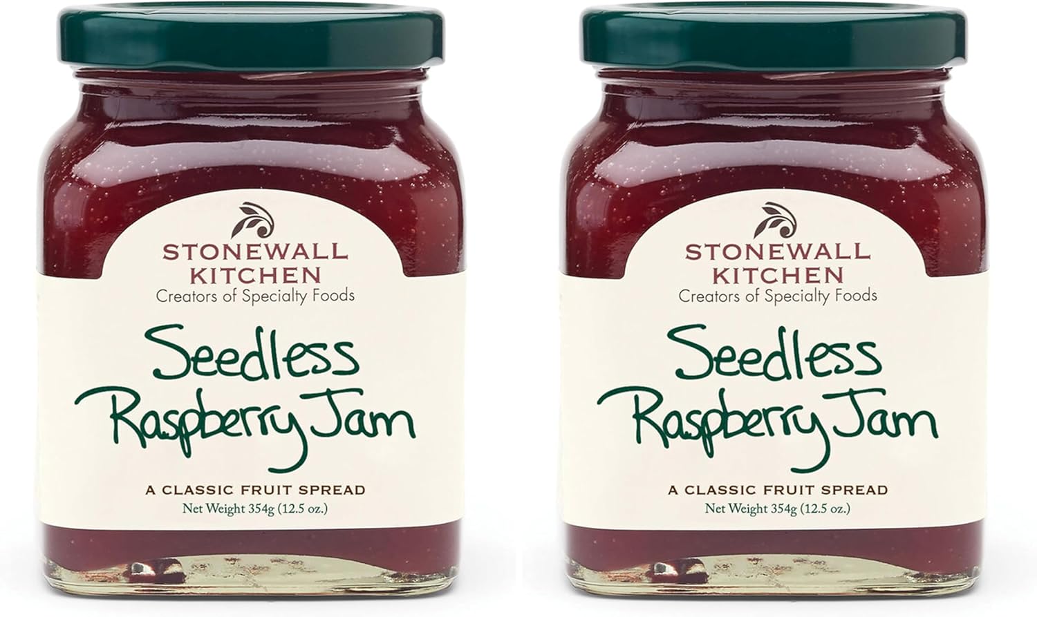 Stonewall Kitchen Seedless Raspberry Jam, 12.5 Ounces (Pack of 2)