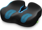 AUVON Ergonomic Donut Pillow Seat Cushion for Hemorrhoid & Tailbone Pain Relief, Thick Memory Foam Chair Cushion with Firm Support for Coccyx, Sciatica, Pressure Sores, Pregnancy, Postpartum Recovery