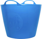 Red Gorilla Medium Flexible Plastic Tub, Toy Storage, Laundry, Gardening & More, 26 Liter/6.8 Gallon, Blue
