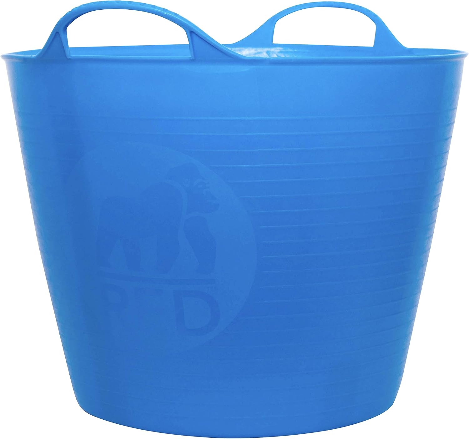 Red Gorilla Medium Flexible Plastic Tub, Toy Storage, Laundry, Gardening & More, 26 Liter/6.8 Gallon, Blue
