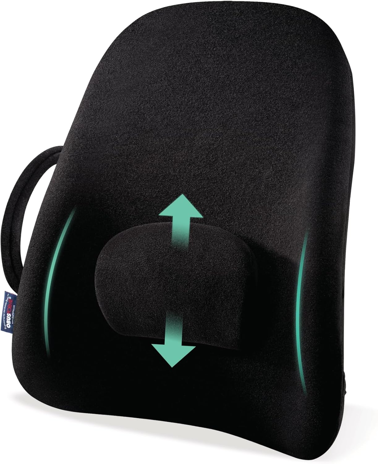 ObusForme Wideback Backrest Support - Wide Padded Seat Cushion and Lumbar Support Pillow, Portable Posture Support with Soft and Durable Foam