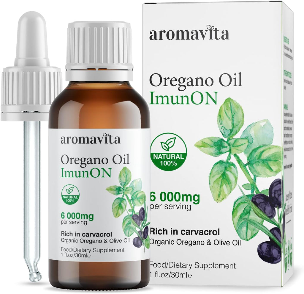 ImunON Oregano Oil Liquid (86–90% Carvacrol) – High Potency Greek Organic Oregano Oil Drops – Supports Immune & Digestive Health – Pure Oil Blend, Lab Tested – 1fl.oz