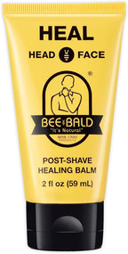 Bee Bald HEAL Aftershave for Men Healing Balm, Immediately Calms & Soothes Damaged Skin, Treats Bumps, Redness, Razor Burn & Other Shaving Irritations (2 Fl Oz)