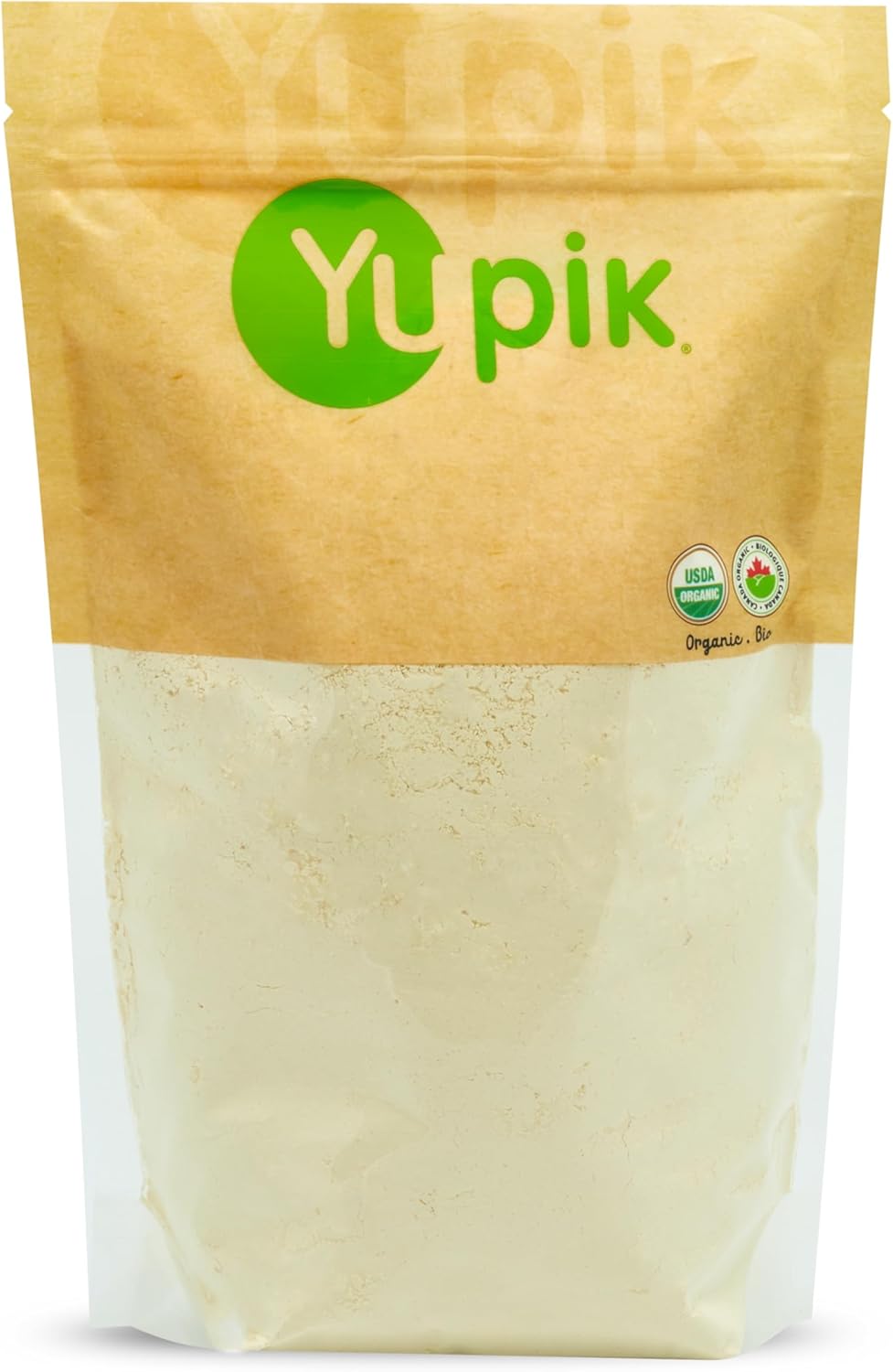 Yupik Organic Chickpea Flour, 2.2 lb (35.2 oz), Garbanzo Beans Flour, Finely Ground from Whole Chickpeas, Non-GMO, Gluten-Free, Vegan, Kosher, USDA Certified, Great for Baking, Cooking & Batters