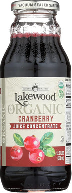 Lakewood Organic Cranberry Concentrate Juice, Gluten Free, Non GMO, Preservative Free, 12.5 Fluid Ounce (Pack of 1)