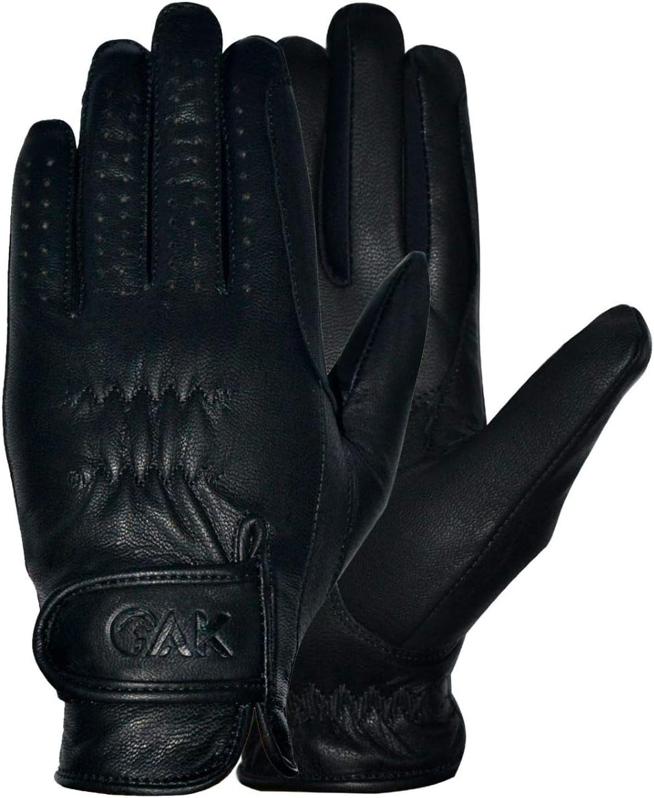 AK Classic Real Soft Touch Full Grain Leather Horse Ridding Gloves AKRS-8045