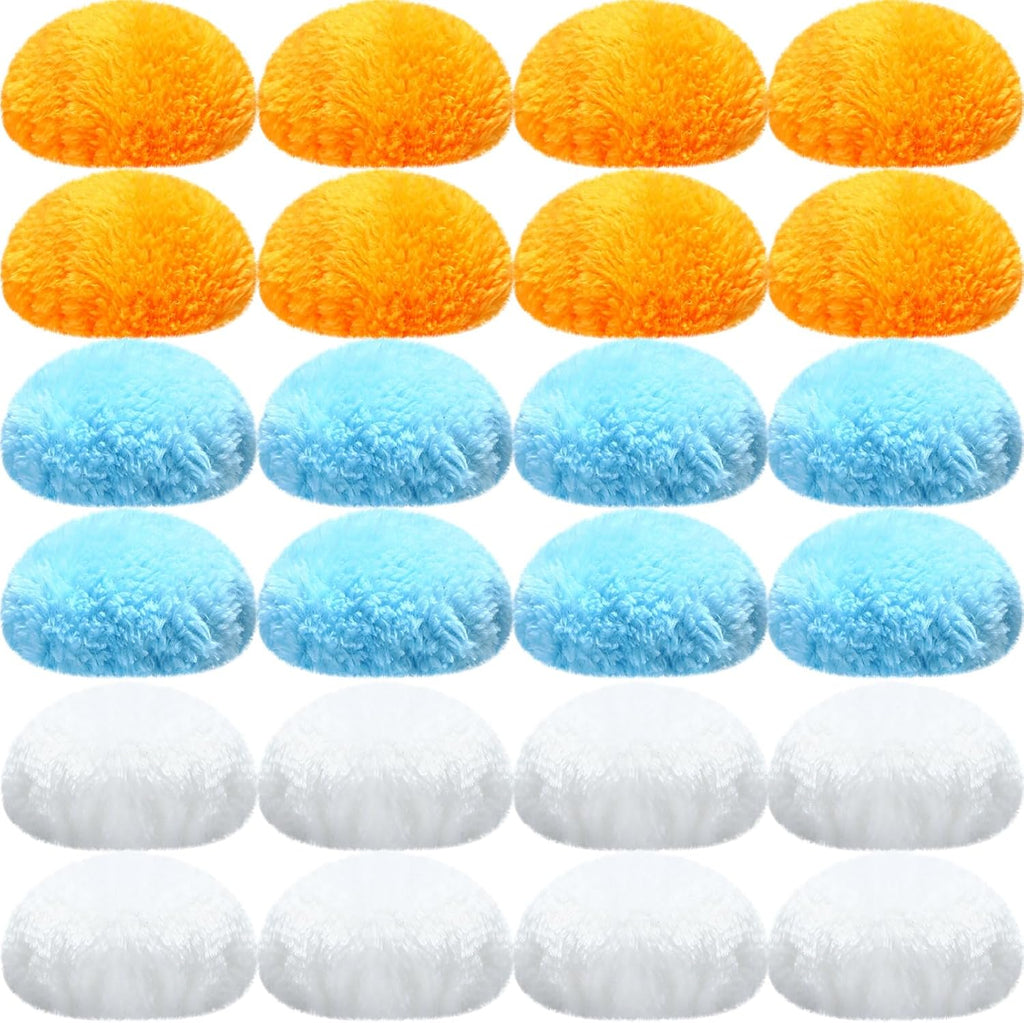 Preboun 24 Pcs Washable Pads for Body Sculpting Machine, Washable Massage Pad, Fiber Pads Replaceable Cloth Covers Replaceable Massager Cloth Covers for Comfortable and Effective Massaging