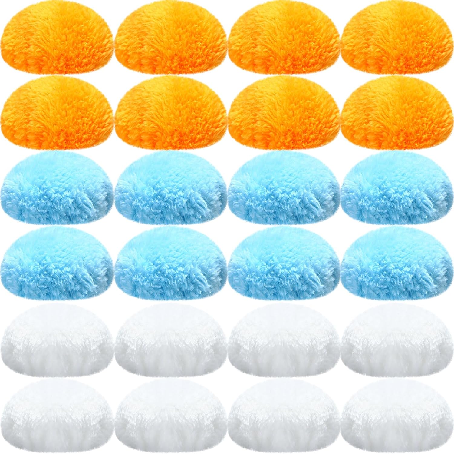 Preboun 24 Pcs Washable Pads for Body Sculpting Machine, Washable Massage Pad, Fiber Pads Replaceable Cloth Covers Replaceable Massager Cloth Covers for Comfortable and Effective Massaging