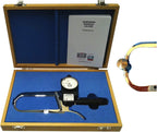 Skinfold Caliper with Calibration Dowel, Wood Case, and Instruction Manual with Charts to Measure and Calculate Body Fat Percentage - 0.2 mm Accuracy, Scientific