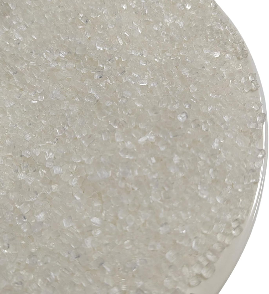 White Sugar Sprinkles, Edible Crystal Rock Sugar for Baking, Cupcakes Topper, Cookies Cake Decorating, Ice Cream Topping, Birthday Party Valentines Christmas Supplies