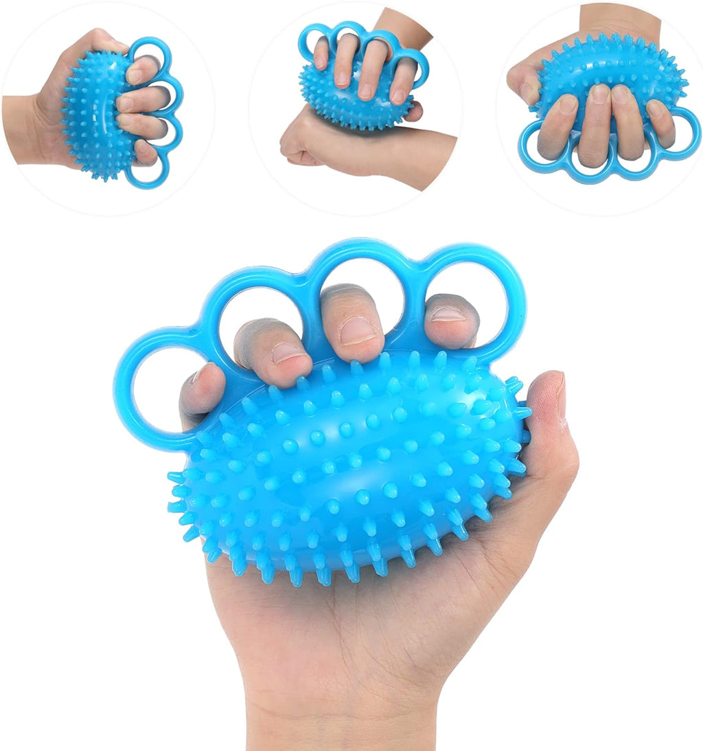 Hand Exercise Ball Finger Therapy Ball - Grip Strengthening, Improve Flexibility, Squeeze Stress Relief Balls, Resistance Strength Trainer for Hand