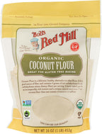 Bob's Red Mill Organic Coconut Flour, 16oz (Pack of 1) - Non GMO, Fair Trade Certified, Vegan, Keto Friendly, Paleo Friendly, Kosher