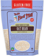 Bob's Red Mill Gluten Free Oat Bran, 16 oz (Resealable) (Pack of 2)
