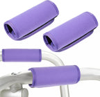 2 PCS Walker Handle Cushions, Purple Walker Hand Crutch Covers, Walker Handle Pads for Crutches, Walker, Rolling Wheelchair, Rollator Handle