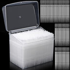 1100Pcs Dental Picks Plastic Toothpick Oral Hygiene 2 Way Interdental Brush Stick