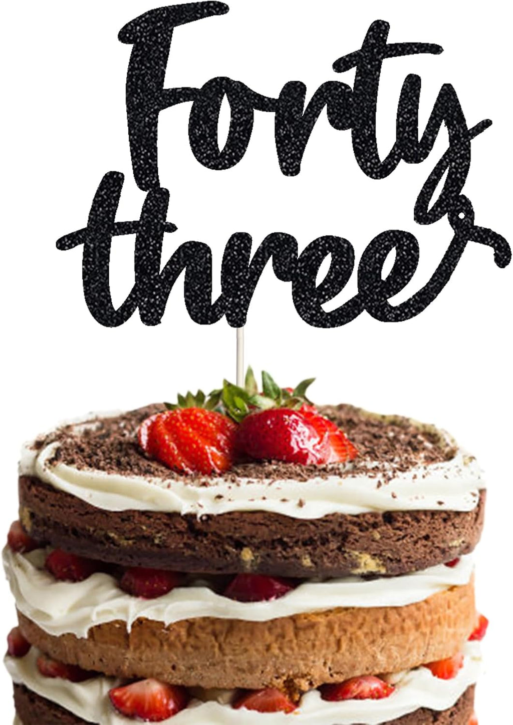 Happy 43rd Birthday Cake Topper forty three Birthday Cake Toppers, 43rd Cake Topper for Men,43 Cake Topper For Women, 43rd birthday decorations,43rd Birthday Cake Topper