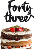 Happy 43rd Birthday Cake Topper forty three Birthday Cake Toppers, 43rd Cake Topper for Men,43 Cake Topper For Women, 43rd birthday decorations,43rd Birthday Cake Topper