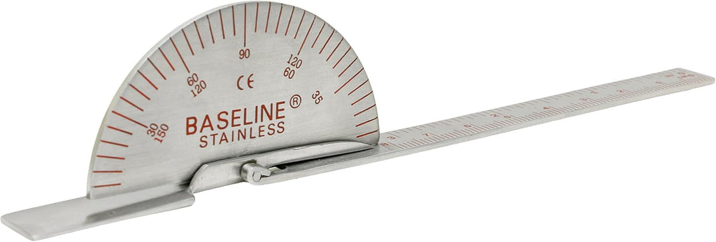 Baseline 12-1011 Finger Goniometer, Metal, Deluxe, 6"