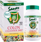 Sanar Naturals Colon Cleanser | GLP-1 Support | Weight Management Detox for Women & Men | Digestive Gut Health Cleanse Fiber Supplement with Psyllium Husk Powder & Probiotics | Non-GMO, 90 Capsules