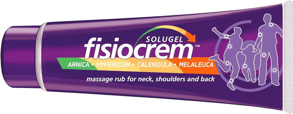 Fisiocrem Solugel - Massage rub for Neck, Shoulders and Back with Arnica - 60 ml