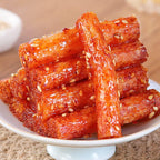 辣条Spicy noodle web celebrity latiao snacks 62g/ packet, 面筋 小吃spicy bar spicy block, latiao spicy snacks, big spicy piece nostalgia spicy, Internet celebrity snacks, convenient fast food，gluten (4 bag)