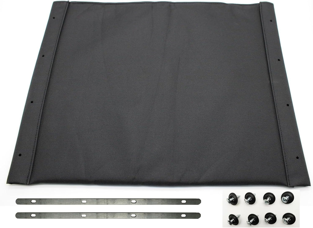 Blue Streak Wheelchair Seat, 16x16 inch, Nylon Upholstery, Replacement Parts with Hardware, STDS3J2416, Suitable for K1/K2 Wheelchairs (1Ea, Black)