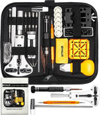 Watch Link Removal Kit, BYNIIUR Watch Repair Kit, Watch Case Opener Spring Bar Tools, Watch Battery Replacement Tool Kit, Watch Band Link Pin Tool Set with Carrying Case and Instruction Manual