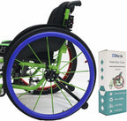 1pair Wheelchair Push Rim Covers,Wheelchair Rim Cover,Silicon Wheelchair Wheel Covers (Blue)
